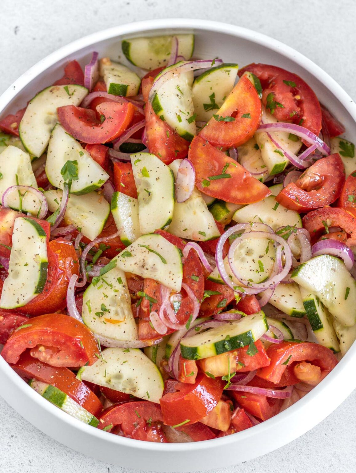 Insalata Di Pomodori E Cetrioli Ricetta Vegan Veganly It